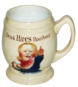 Mettlach 1/4L Hires Root Beer Kid Mug