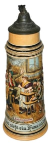 2-1/2L Tavern Scene JW Remy Relief Stein