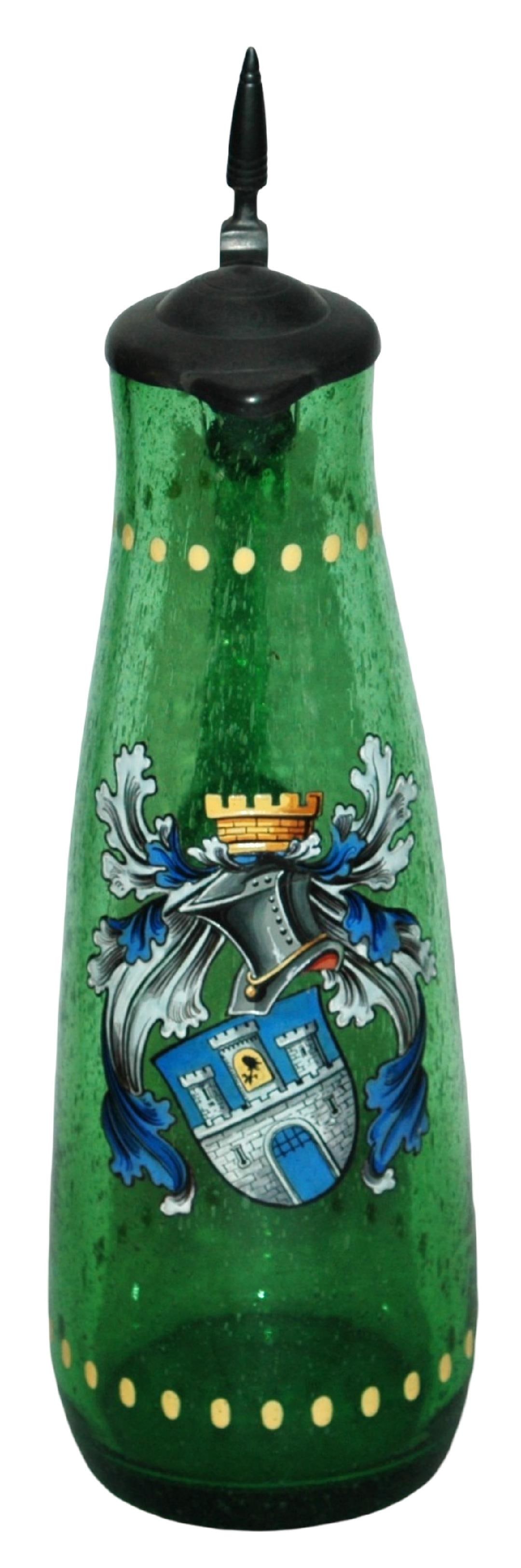 Poschinger Bubble Glass Enamel Shield Stein (1 of 4)