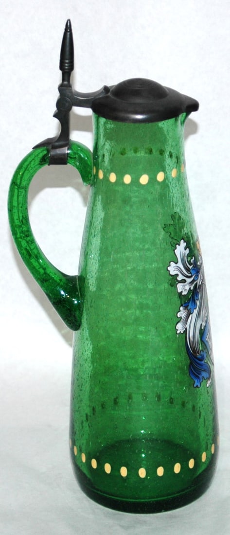 Poschinger Bubble Glass Enamel Shield Stein - 3