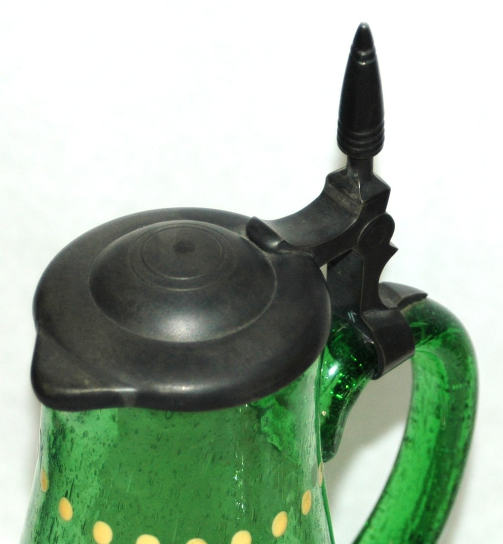 Poschinger Bubble Glass Enamel Shield Stein - 4