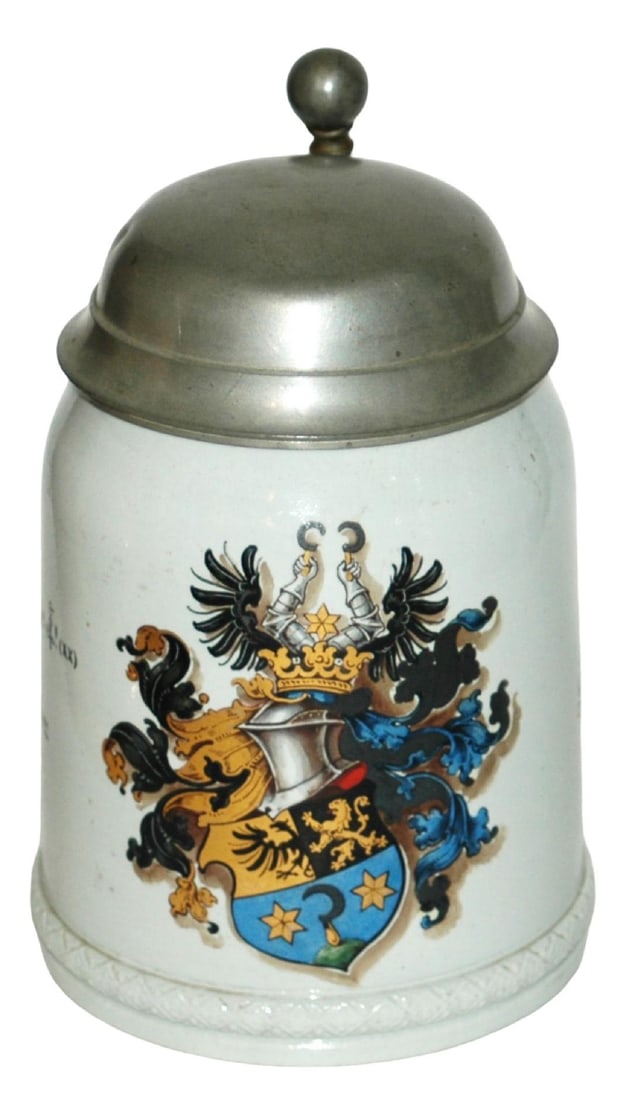 Mettlach Dueling Fraternal sei's Panier 1899 Stein (1 of 4)
