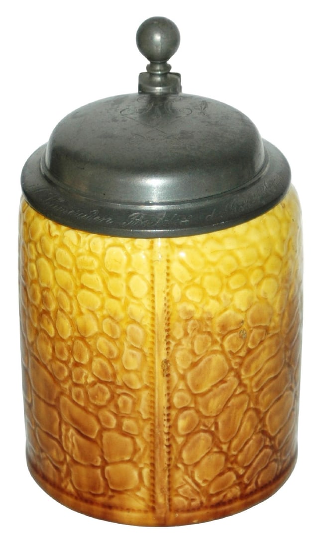 Villeroy Boch Saar Stein Looks Like Alligator Skin: Villeroy & Boch Saar Relief 1/2L. Made to look like alligator skin. Mint.