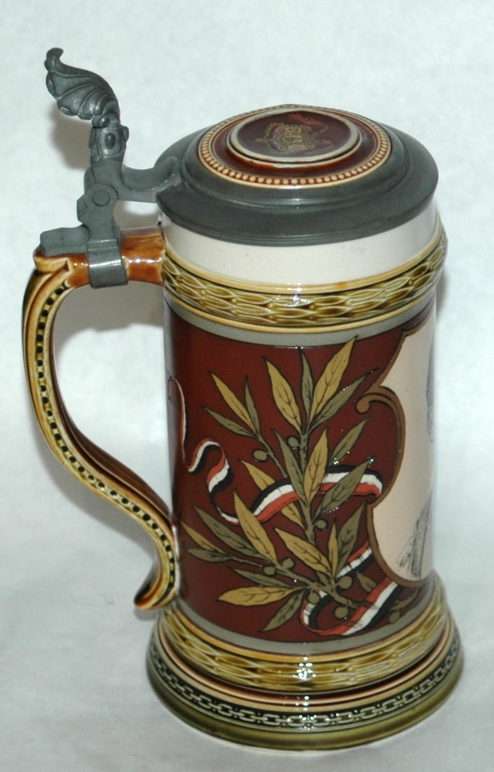 Mettlach Kaiser III Stein - 3