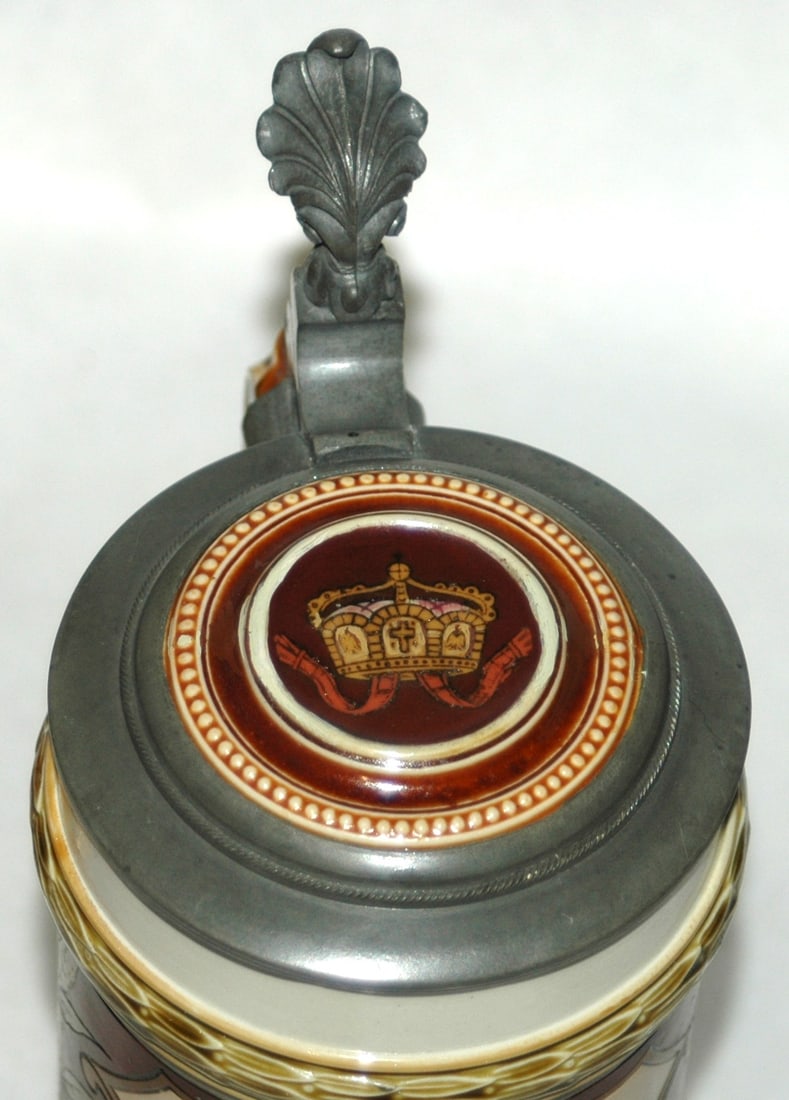 Mettlach Kaiser III Stein - 5