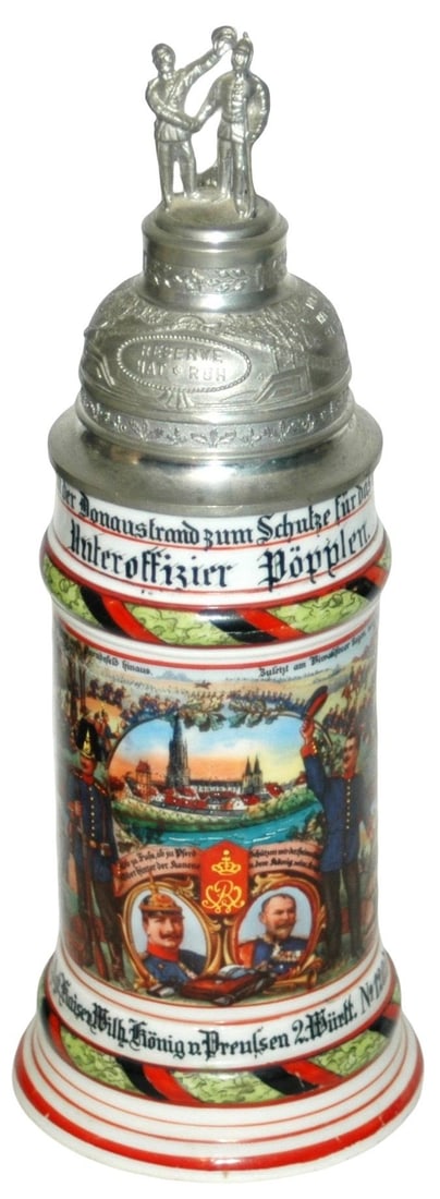 Regimental Stein w Screw off lid with View Beneath (1 of 7)