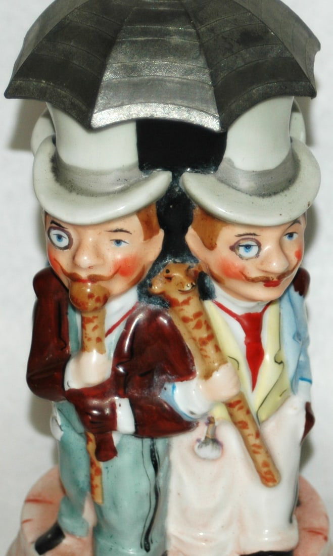 Men Under Umbrella Character Stein w Uncommon Base - 2