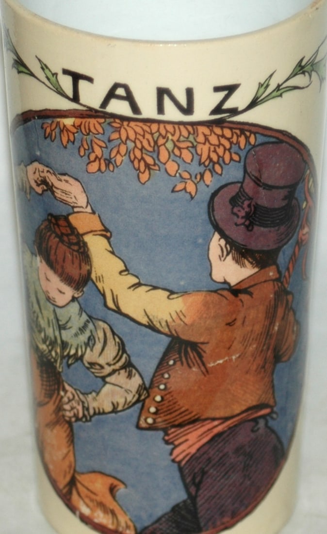 Mettlach Beaker, "Tanz" Dancing Folk - 2