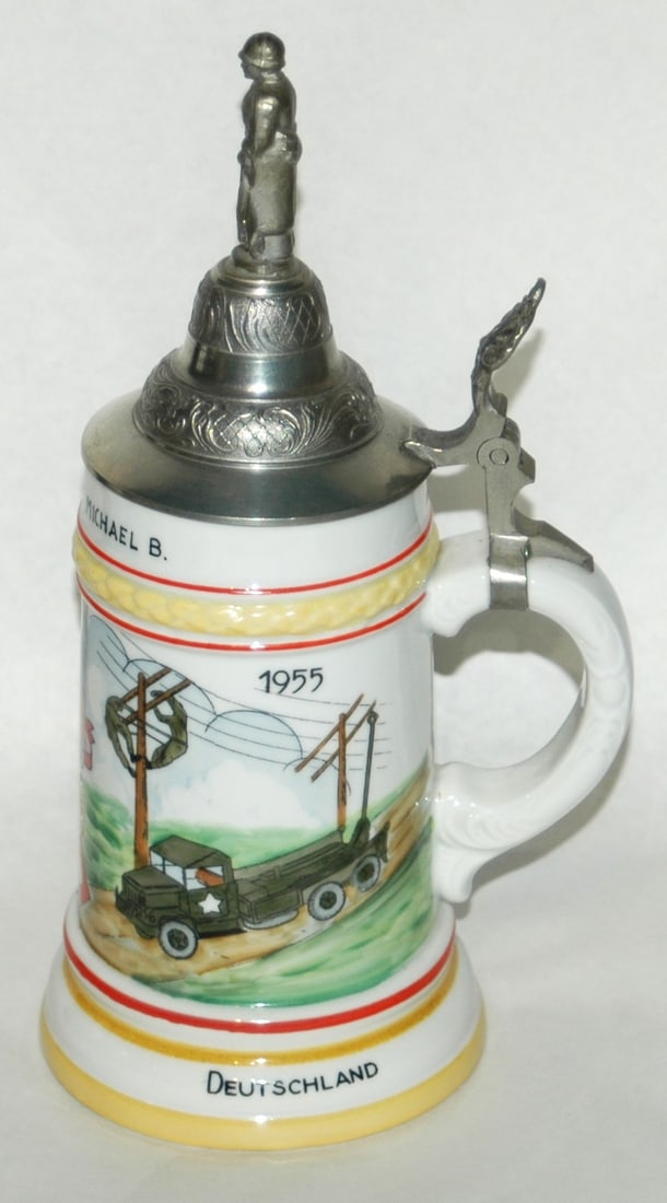 US Cold War Regimental Sig Unit Stein - 4
