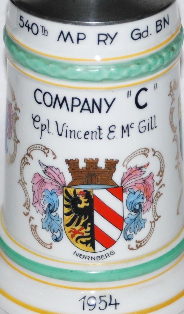 US Cold War Regimental 540th MP Stein - 2