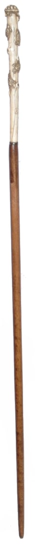 Carved Bone 35" Walking Cane - 3