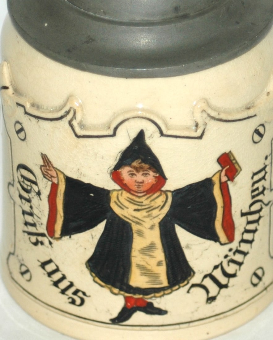 1/8L Etched Munich Child Stein - 2