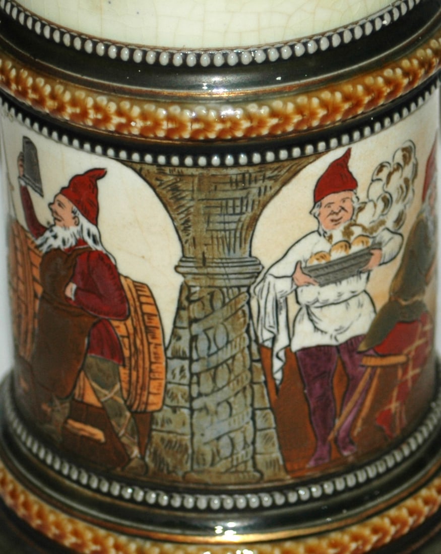 Rorstrand Swedish Drinking Bearded Men Stein - 2