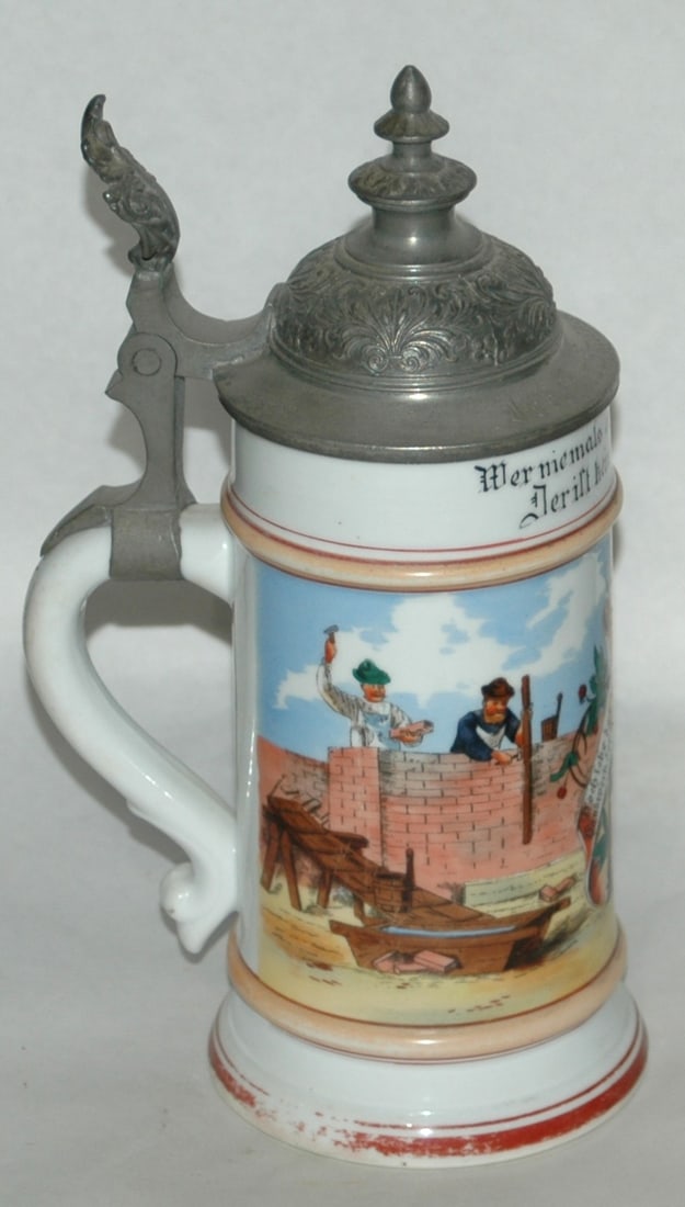 Occupational Mason Brick Layer Porcelain Stein - 2