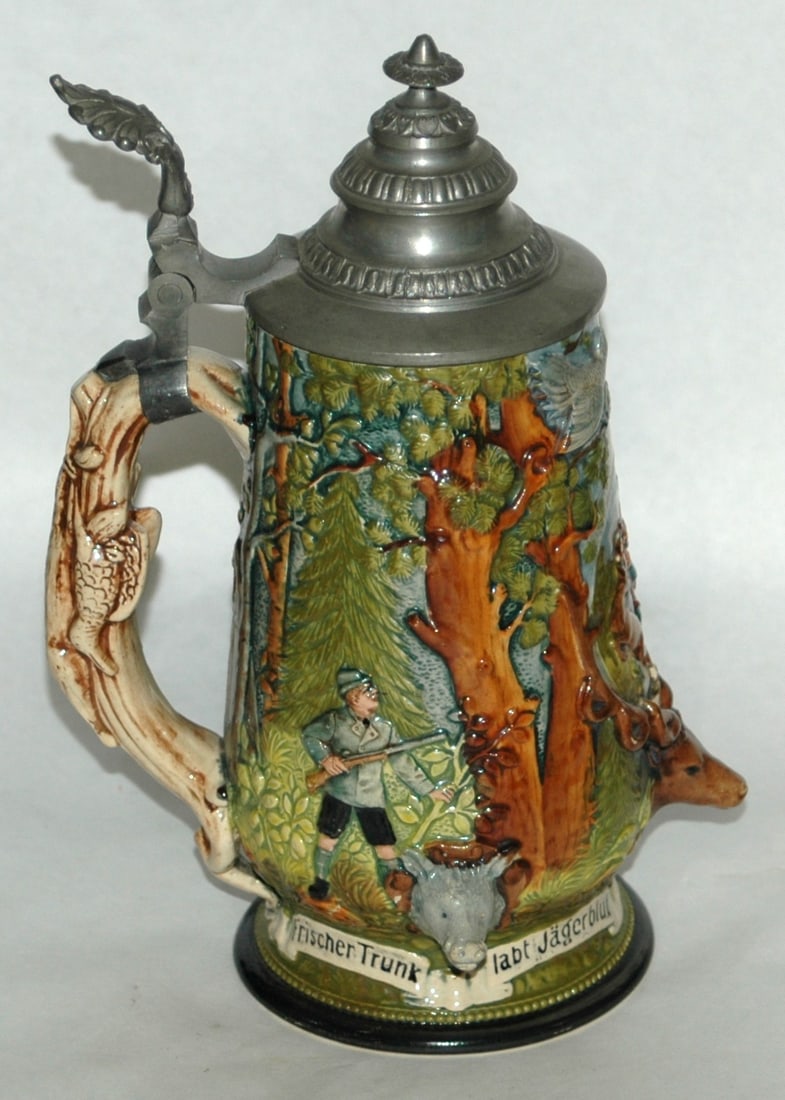 St Hubertus Hunter & Game Animals Stein - 3