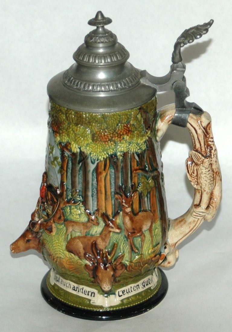 St Hubertus Hunter & Game Animals Stein - 4