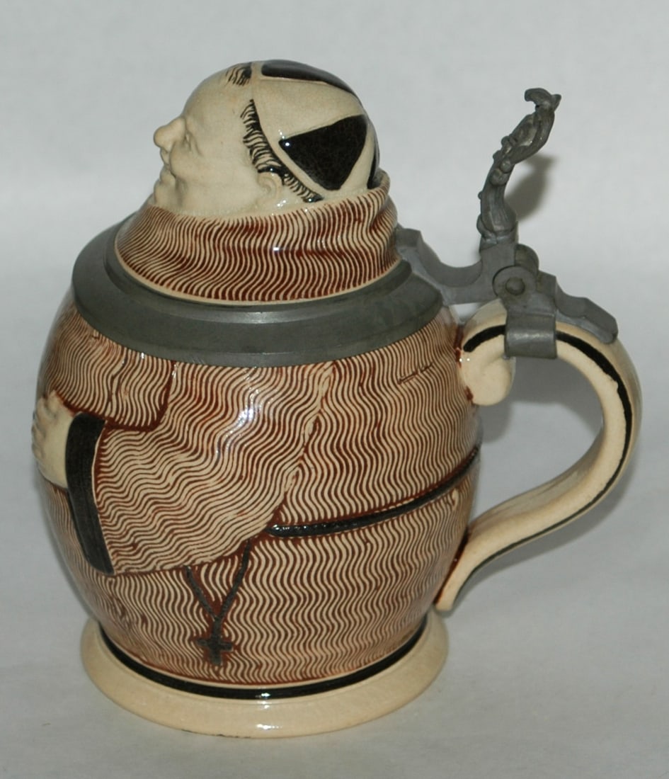 Monk in Robe Character Stein - 4