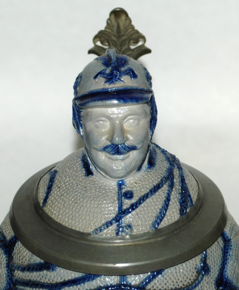 Uniformed Fireman W Rope Character Stein - 2