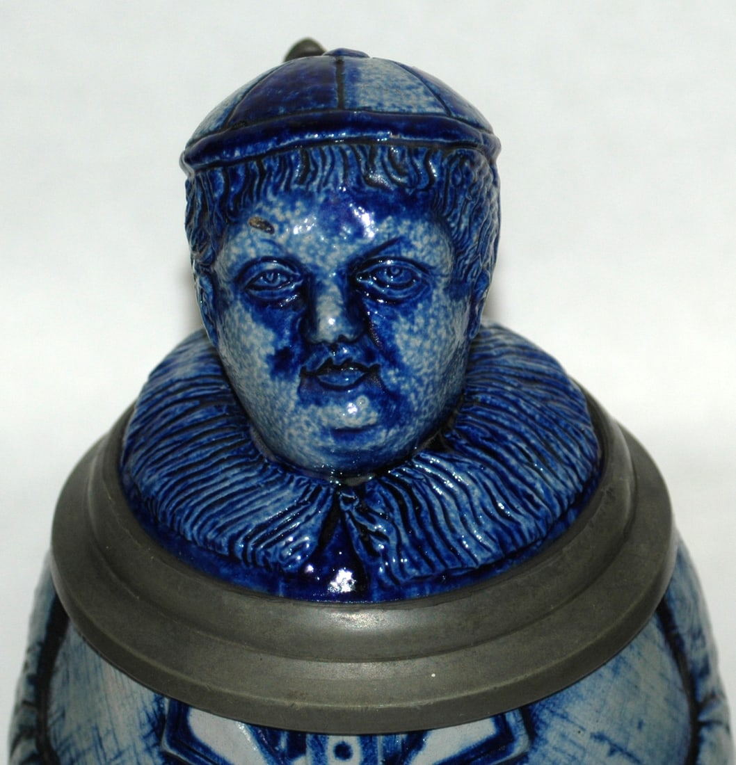 Monk in Robe Stoneware Character Stein - 2