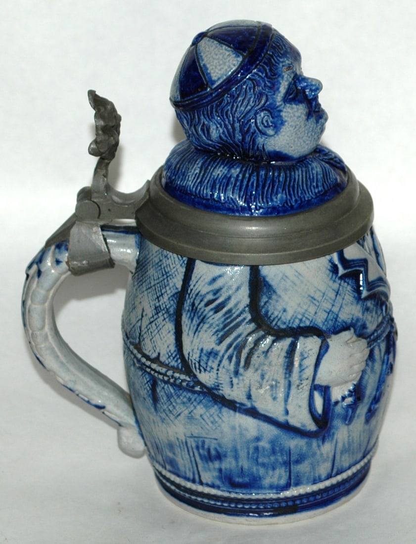 Monk in Robe Stoneware Character Stein - 3