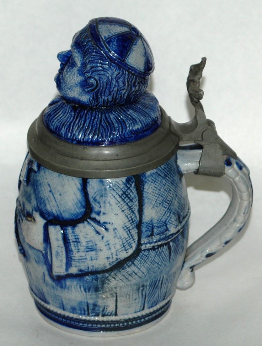 Monk in Robe Stoneware Character Stein - 4