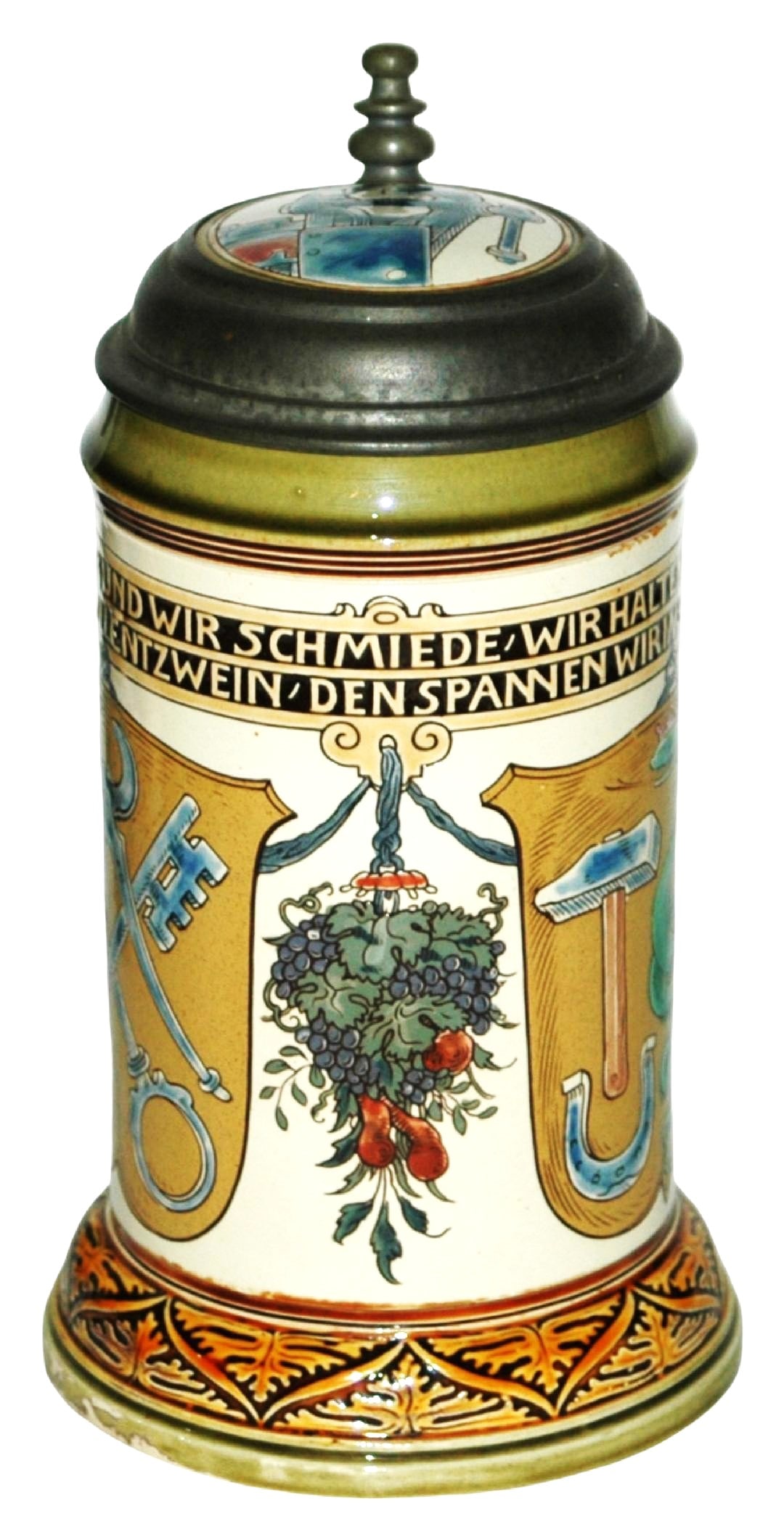 Uncommon Mettlach Blacksmith Occupational Stein (1 of 5)