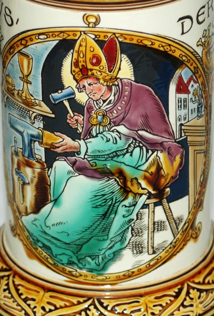 Mettlach Goldsmith Occupational Stein - 2