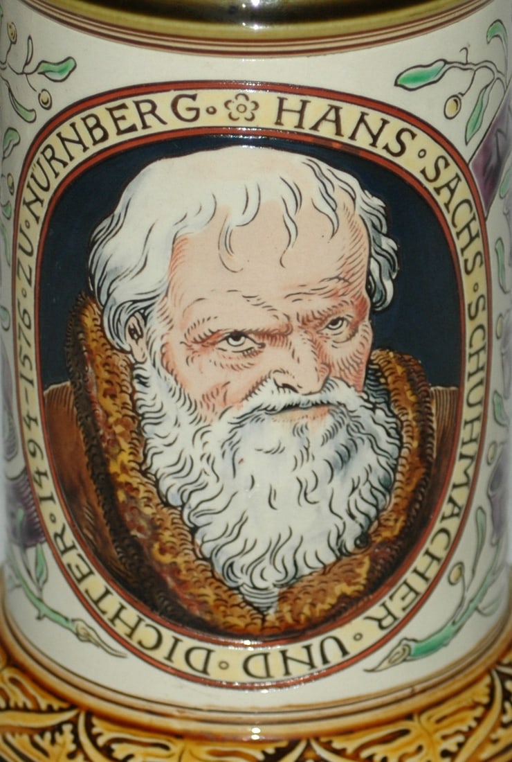 Mettlach Shoemaker Occupational Stein - 2