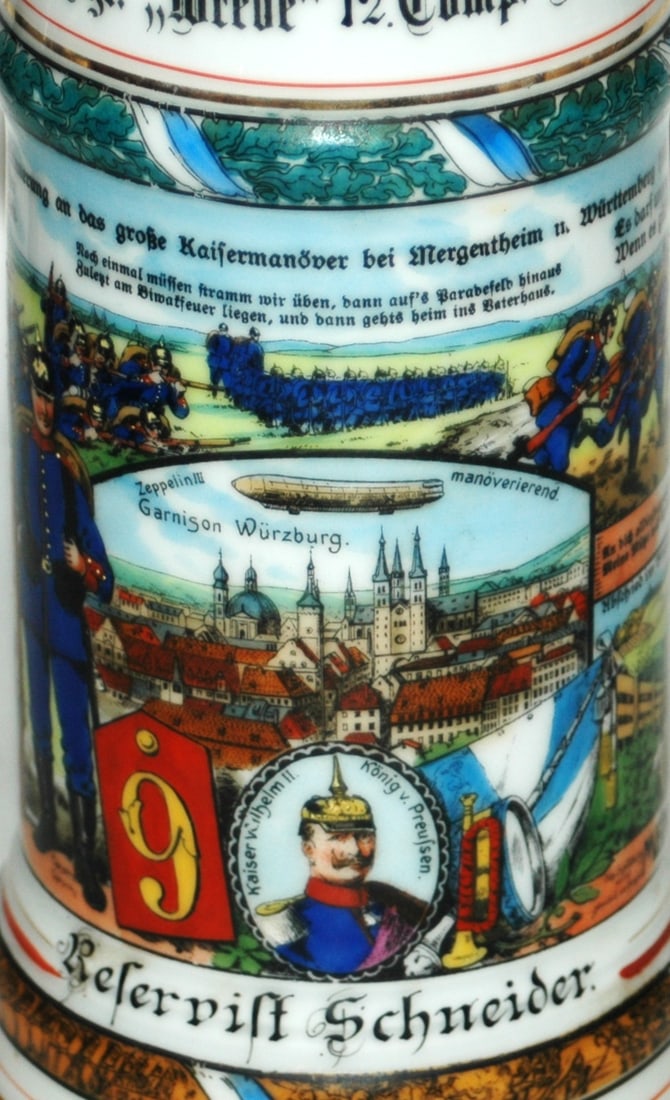 Regimental 9 Inft Wrede 12 Comp Stein - 2