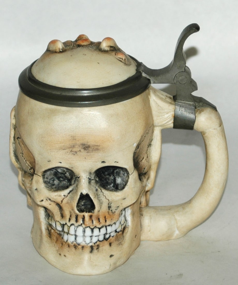 Bohne Double Sided Devil & Skull Character Stein - 3