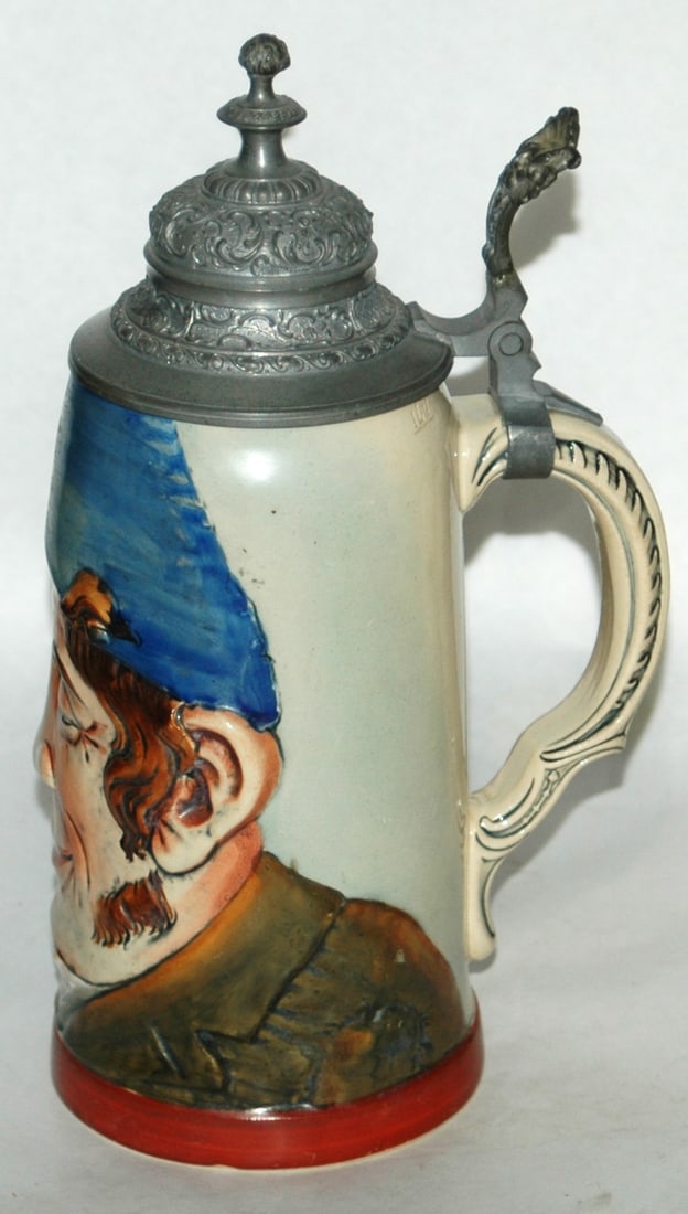 1L Man's Face Character Stein - 4