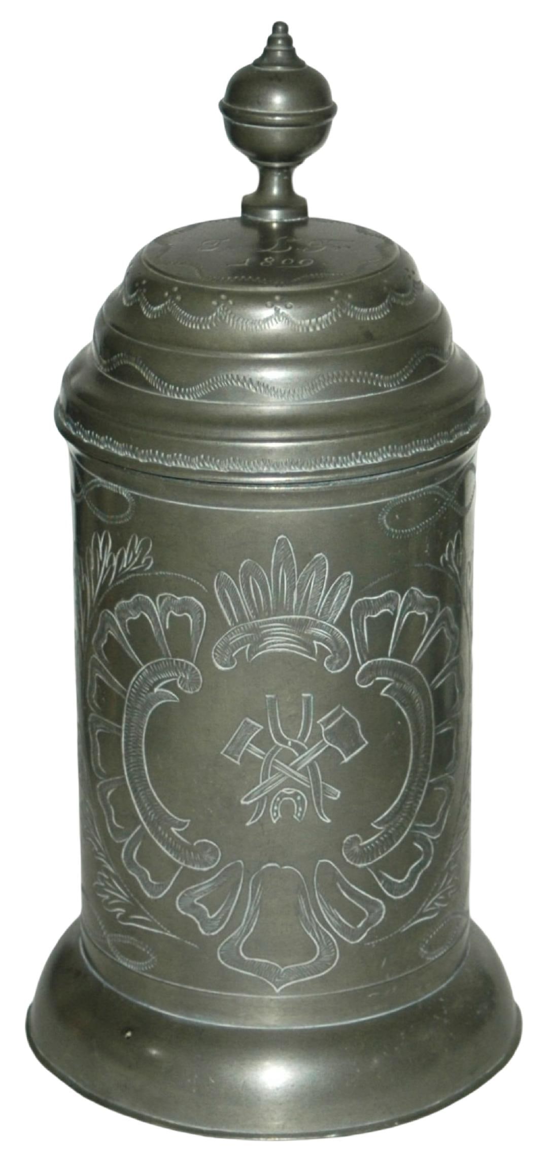 1L Occupational Blacksmith Horseshoer 1809 Stein (1 of 4)
