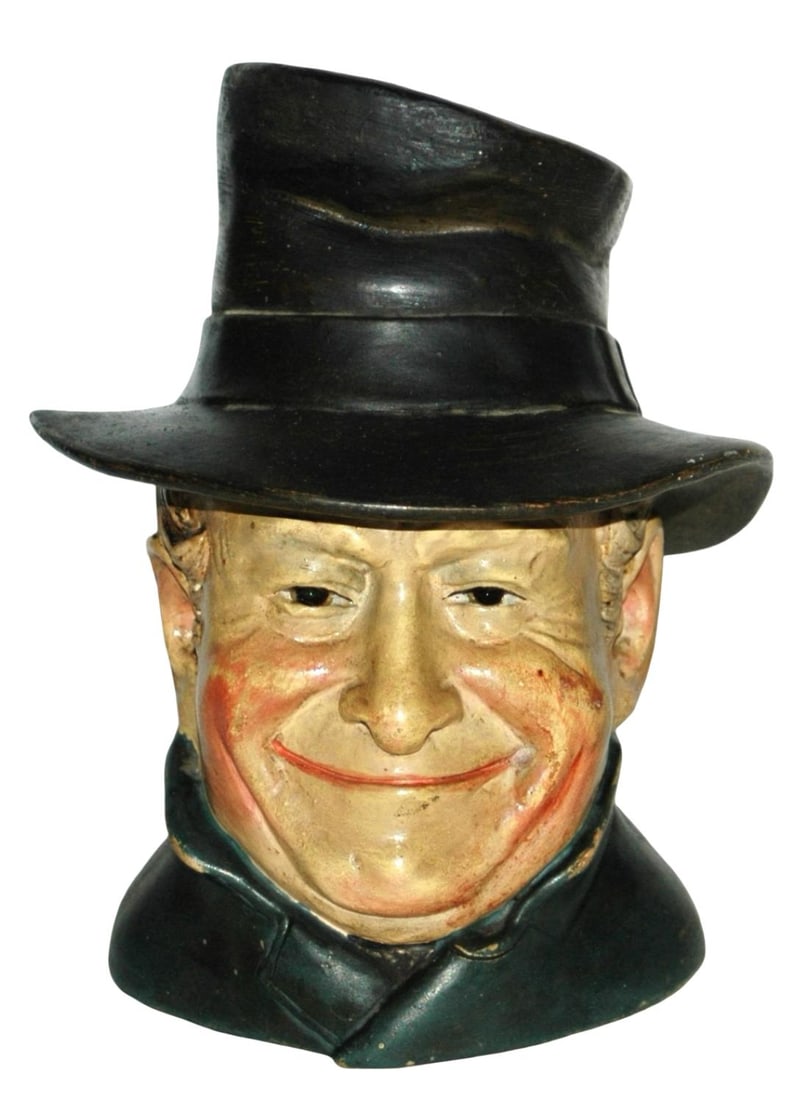 Bernard Bloch Terracotta Tobacco Jar Smiley Man (1 of 4)