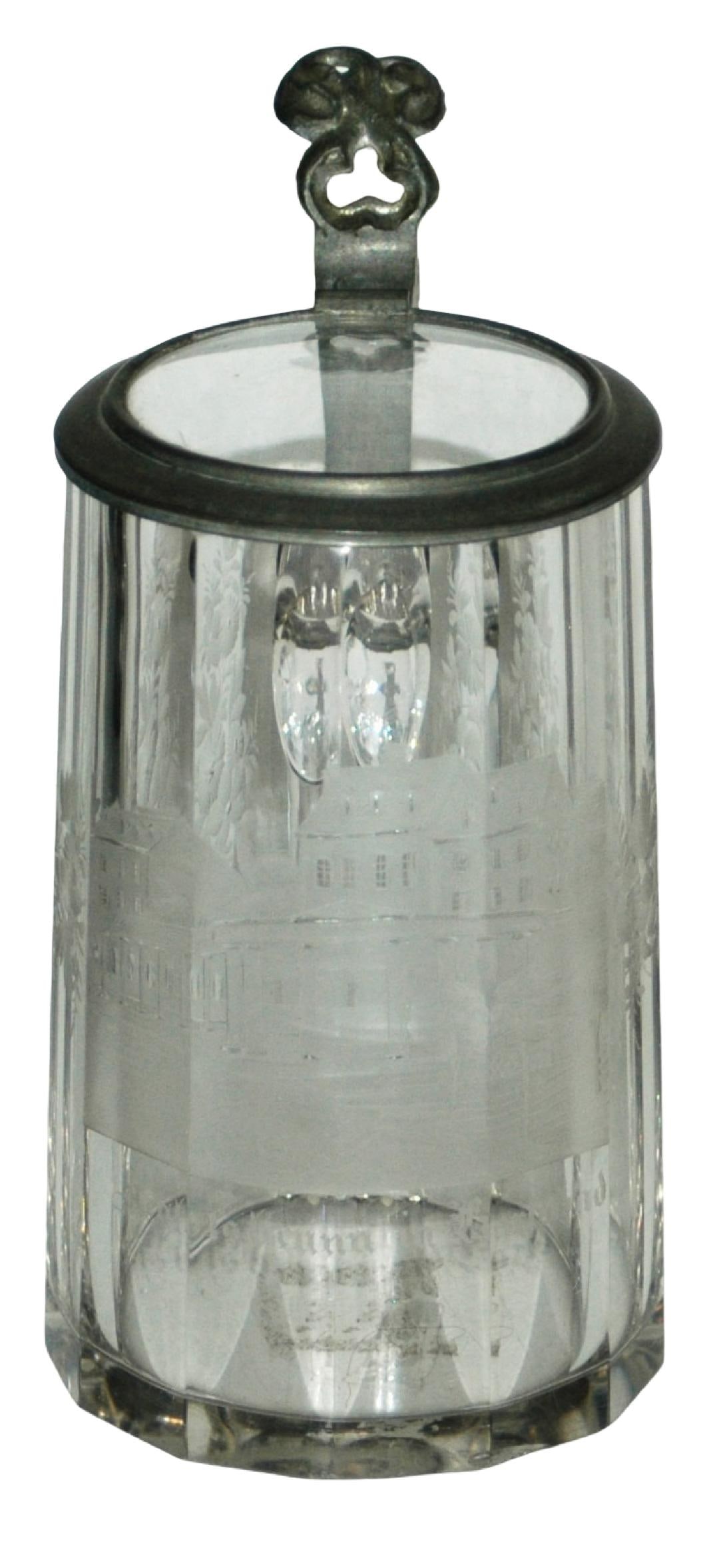 3/10L Wheel-cut Spa Bihemian 1875 Glass Stein (1 of 3)