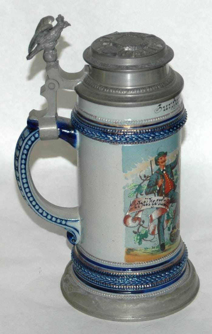 1907 Shooting Competition Eagle Shield Stein - 3