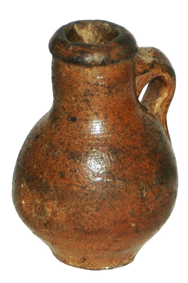 16th Century , Rheinish Stoneware 3-1/4" Jug (1 of 2)
