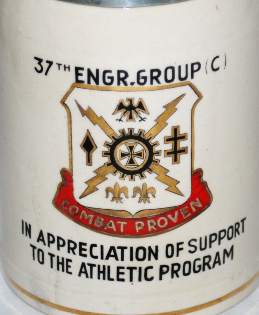 US Cold War Regimental 37th Engr Group Stein - 2