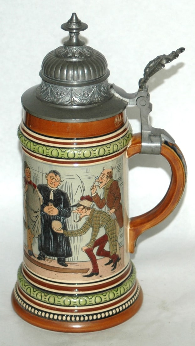 HR Men Bowling Wrap Around Scene Stein - 4