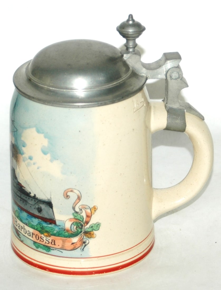 SMS Kaiser Barbarossa Battleship Stein - 4