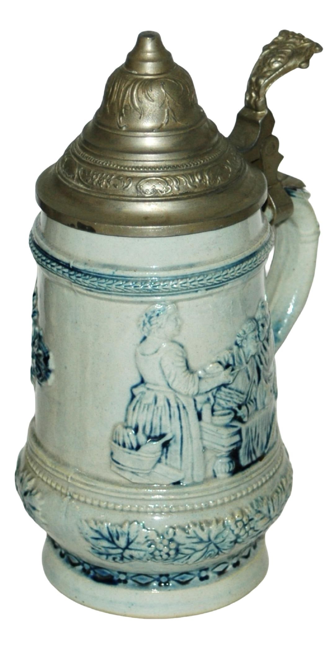 Whites Utica Serving Girl W German Verse Stein (1 of 3)