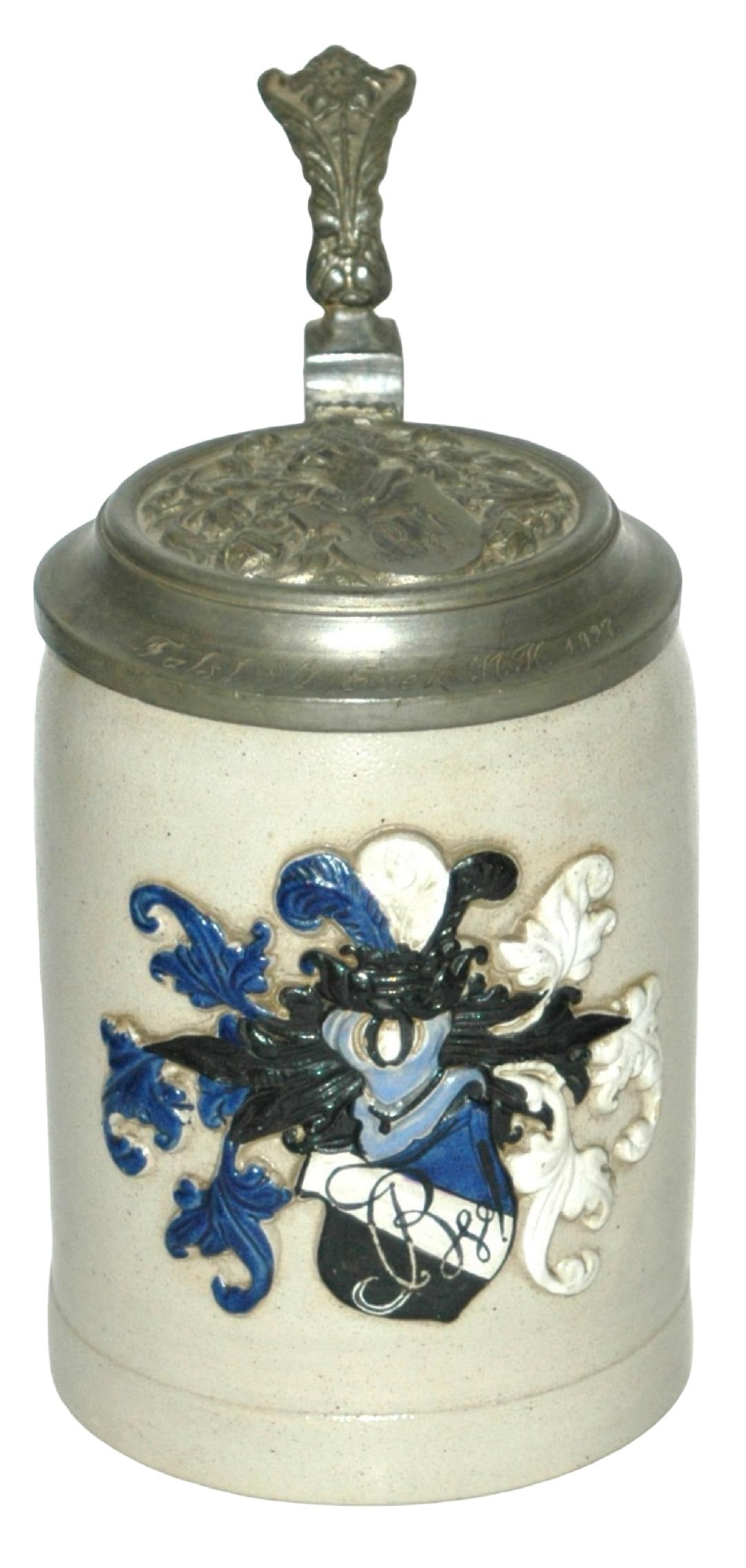 Dueling Fraternal Student Shield Stoneware Stein (1 of 4)