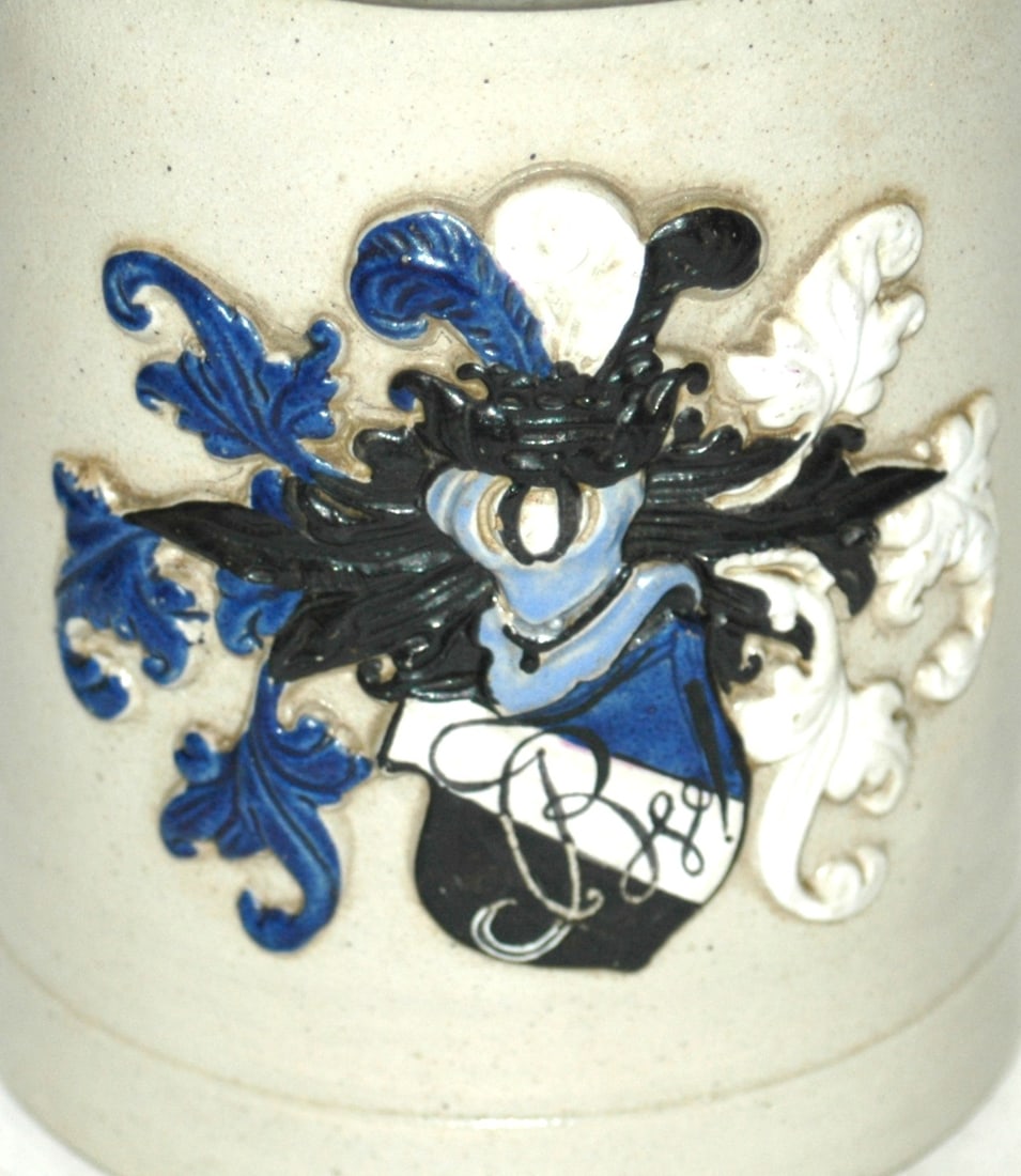 Dueling Fraternal Student Shield Stoneware Stein - 2