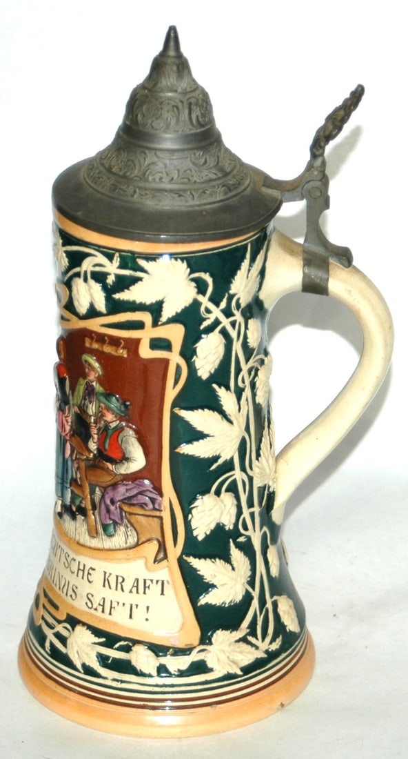 Tavern Scene Hanke Relief Stein - 4