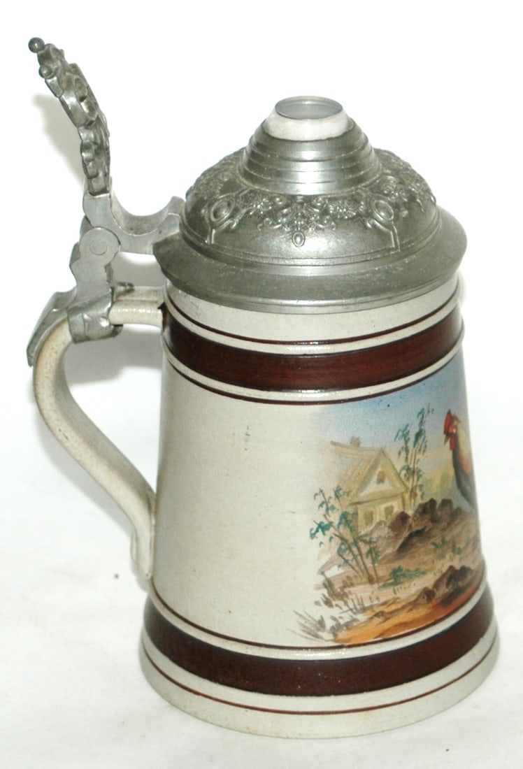 August Saeltzer Handpainted Rooster Stein - 3