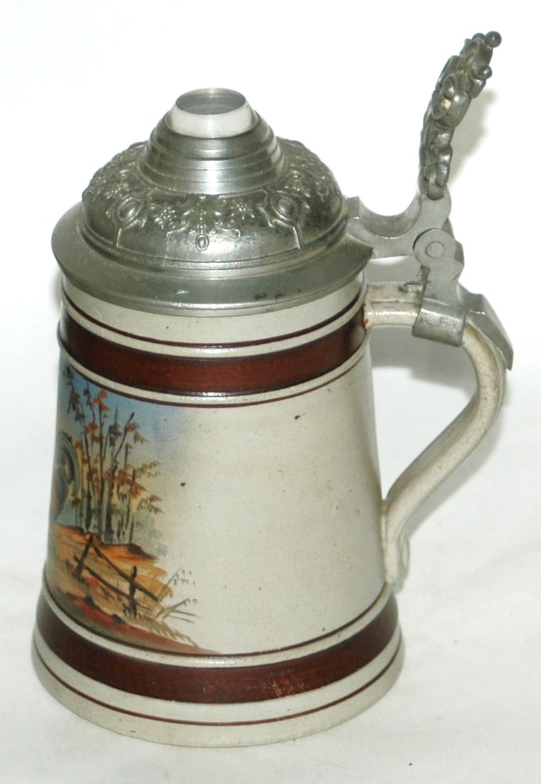 August Saeltzer Handpainted Rooster Stein - 4