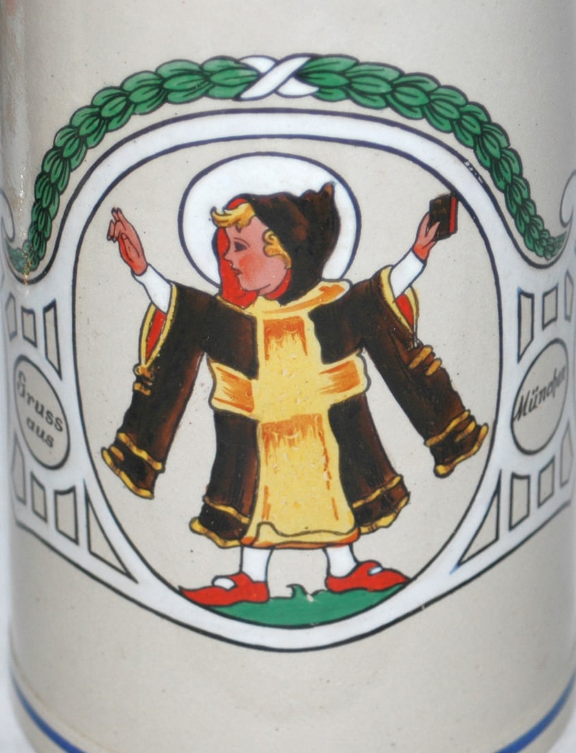 1L Munich Child Stoneware Stein - 4