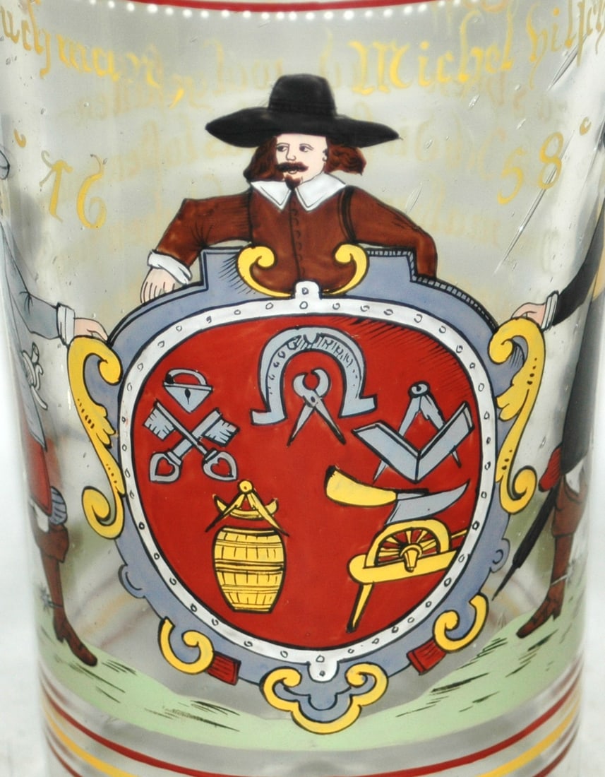 Fritz Heckert Occupational Blacksmith 1880 Beaker - 2