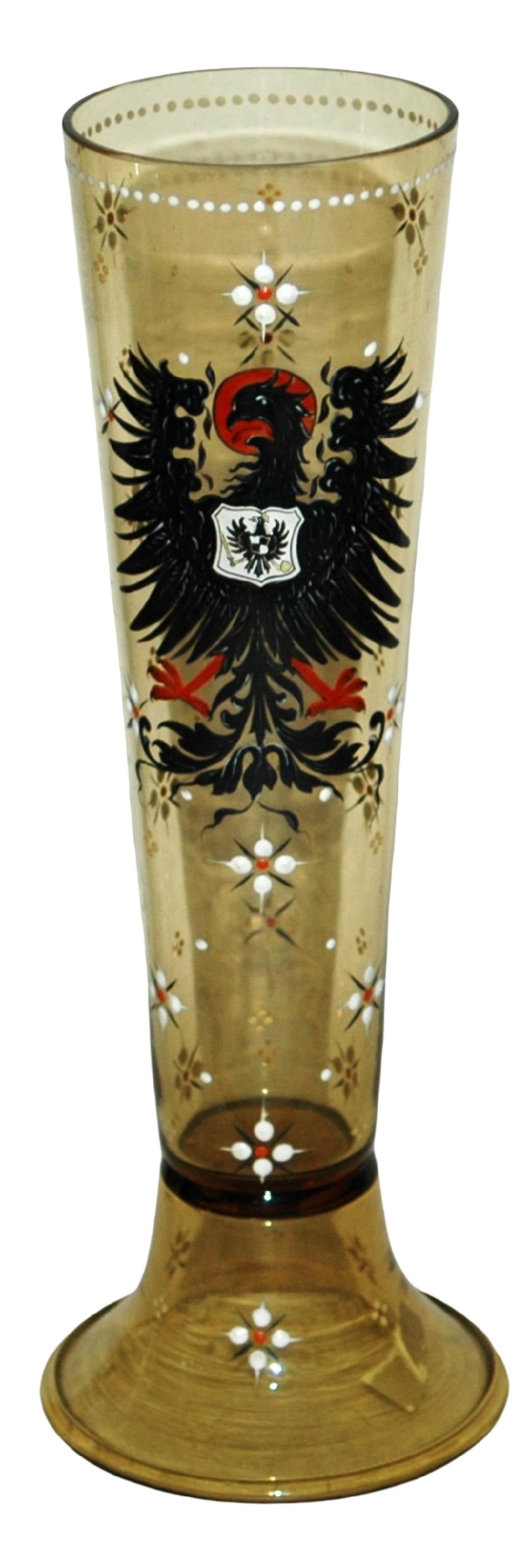 Black Prussian Eagle Glass 10-3/4" Beaker (1 of 3)