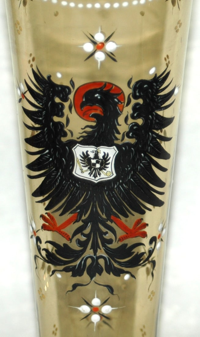Black Prussian Eagle Glass 10-3/4" Beaker - 2