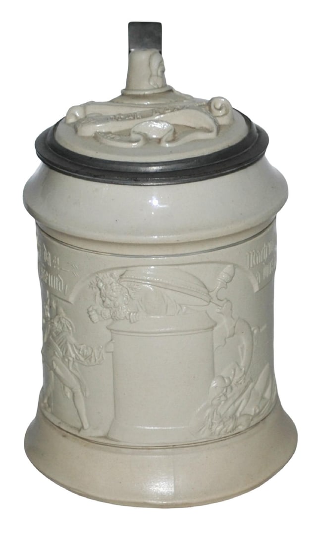 Mettlach Man Climbs Out of Large Stein (1 of 5)